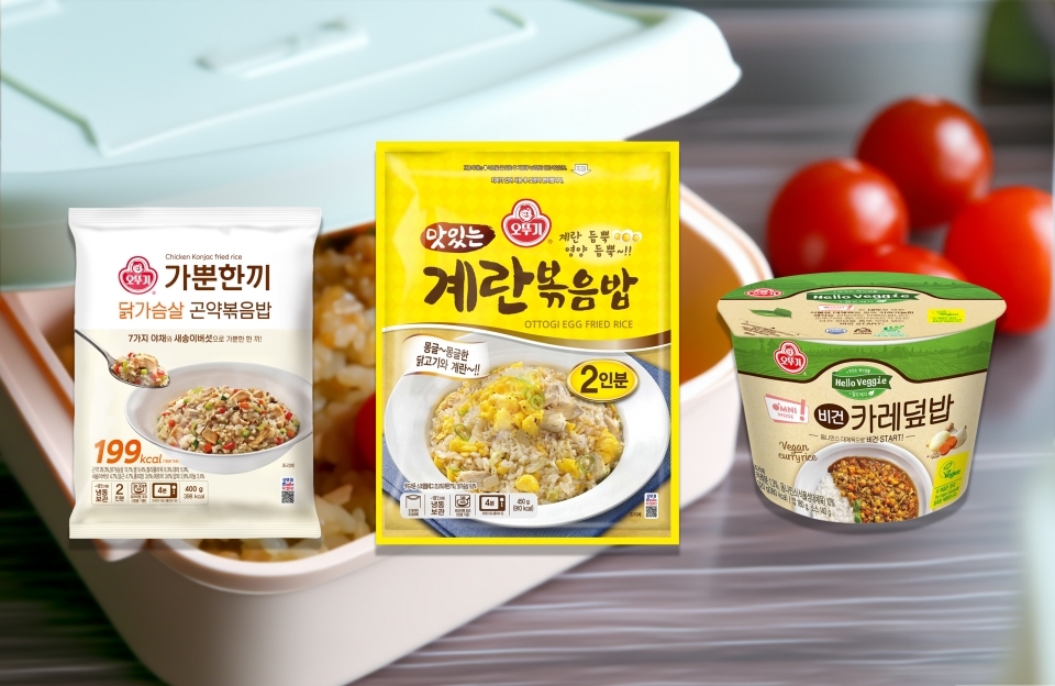 오뚜기 가뿐한끼 곤약볶음밥, 계란볶음밥, 비건카레덮밥