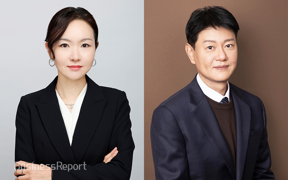 한미약품 혁신성장부문장 김나영 부사장(왼쪽)과 한미약품 미래성장부문장 최인영 부사장